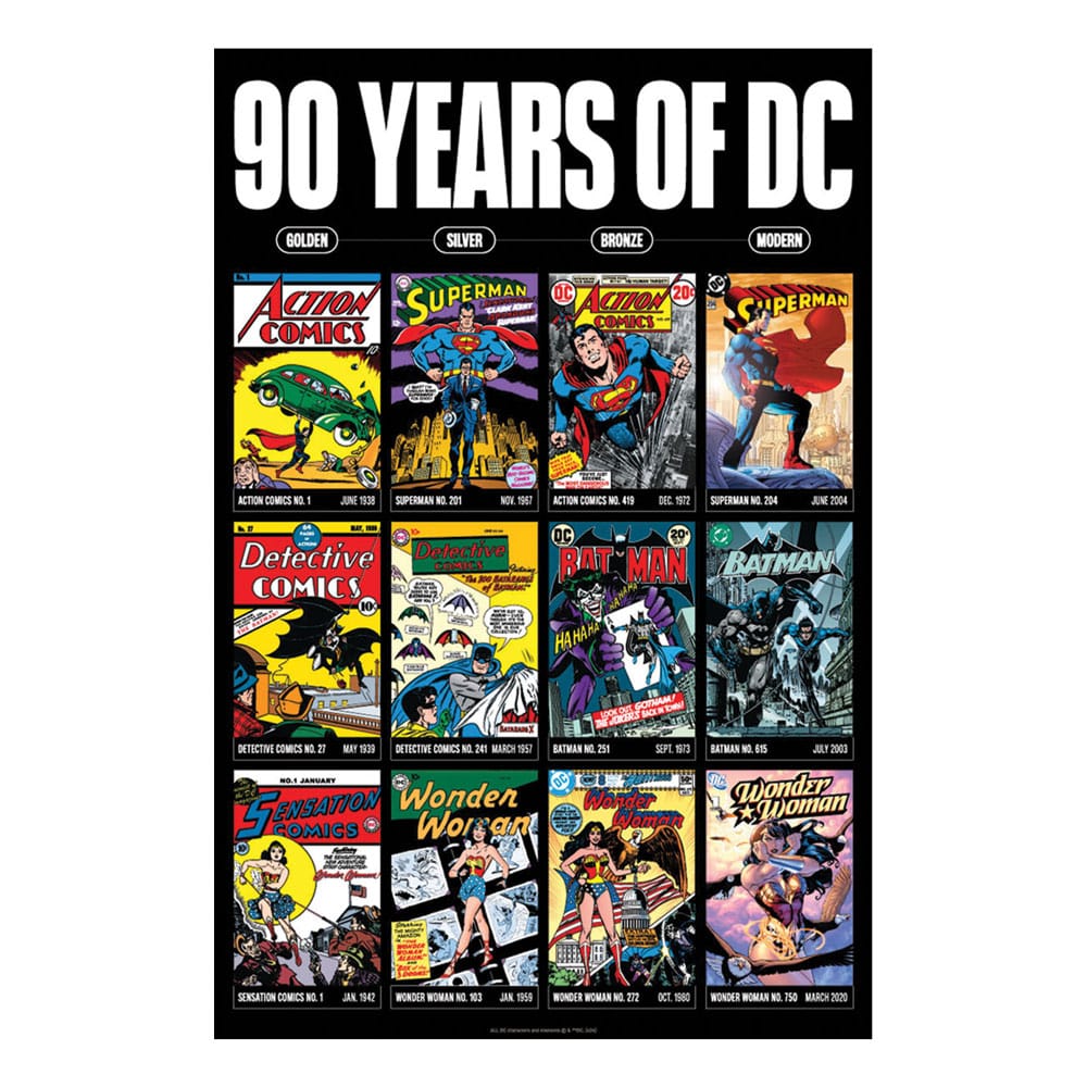 DC Comis Art Print 90 Years Limited Edition 42 x 30 cm 5060948296809