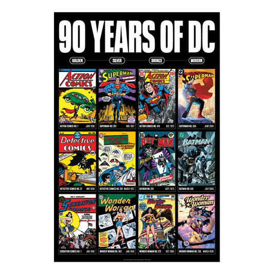 DC Comis Art Print 90 Years Limited Edition 42 x 30 cm 5060948296809