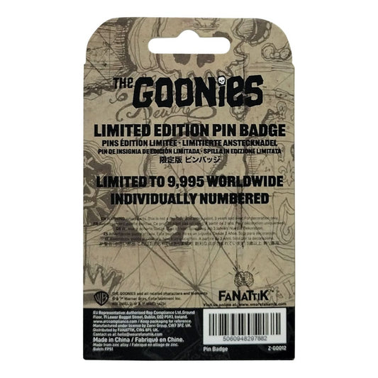 The Goonies Pin Badge 40th Anniversary Never Say Die 5060948297882