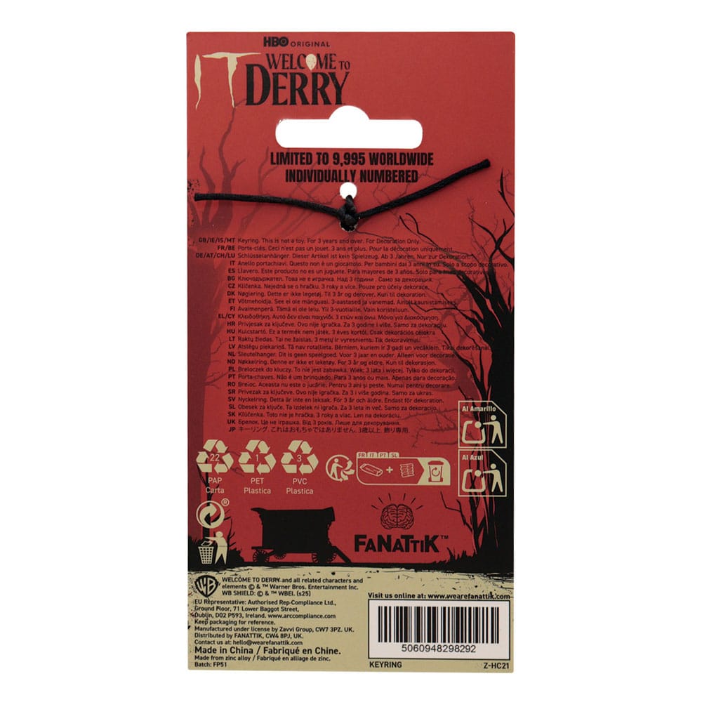 It Keychain Welcome to Derry The Losers Limited Edition           5060948298292