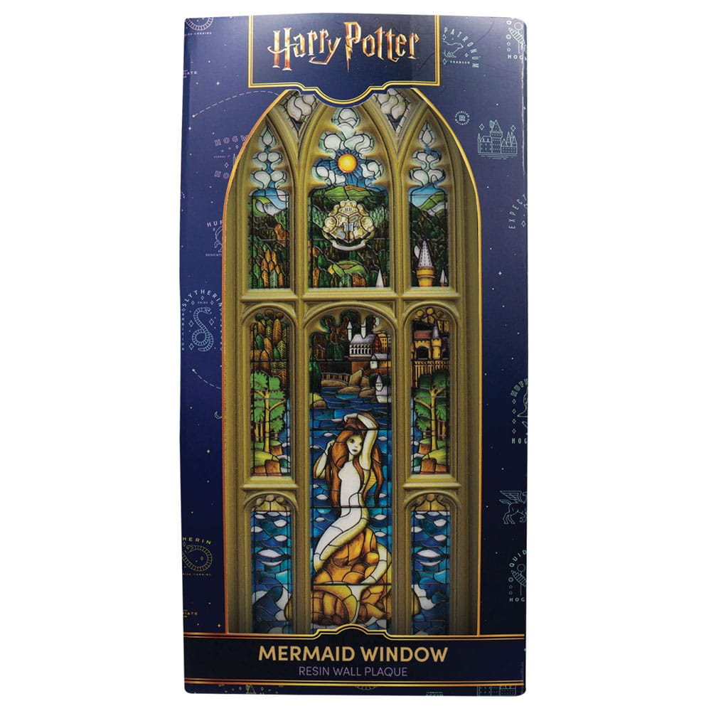 Harry Potter Resin Plaque Mermaid Stained Glass Window 5060948297820
