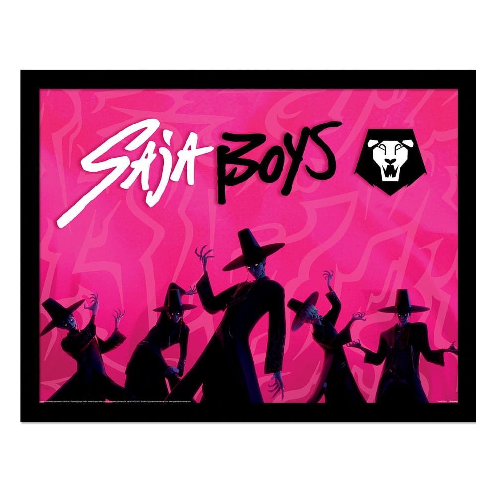 KPop Demon Hunters Collector Print Framed Poster Saja Boys Idol 5063457072070