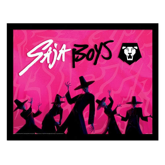 KPop Demon Hunters Collector Print Framed Poster Saja Boys Idol 5063457072070