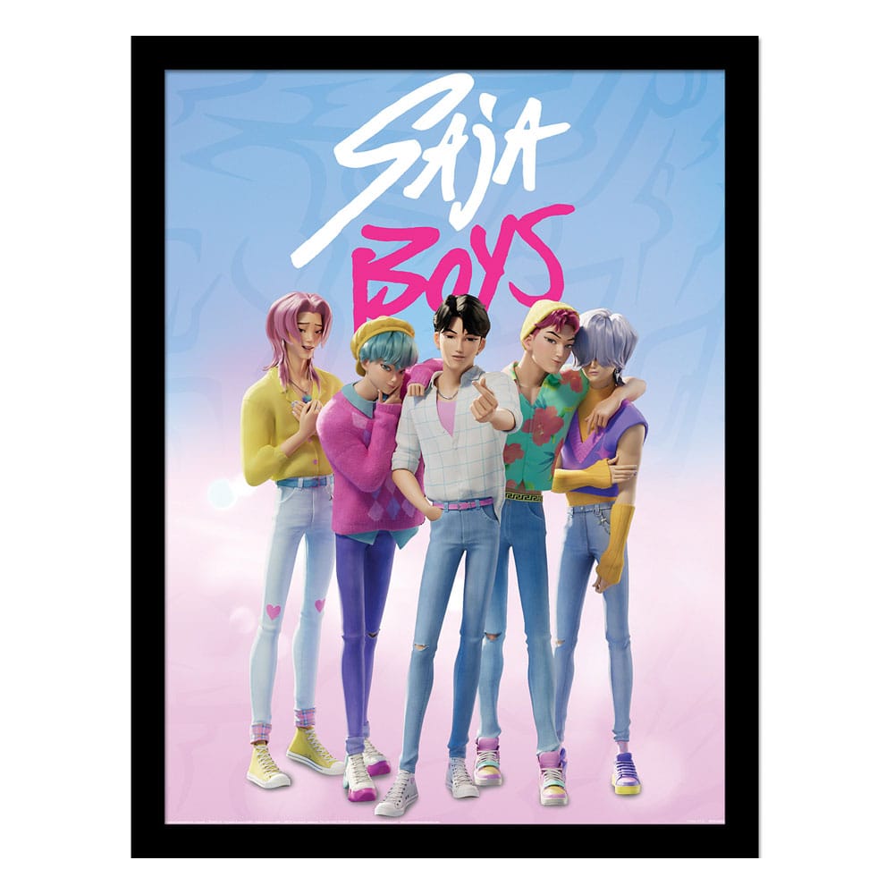 KPop Demon Hunters Collector Print Framed Poster Saja Boys 5063457072087