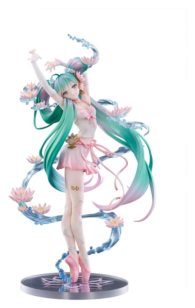 Hatsune Miku F:NEX PVC Statue 1/7 Water lily Ver. 27 cm   4582655078772
