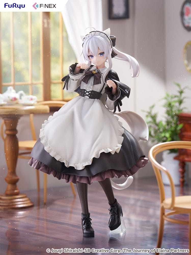 Wandering Witch: The Journey of Elaina F:NEX PVC Statue 1/7 Elaina Maid costume with cat ears Ver. 24 cm   4582655078956