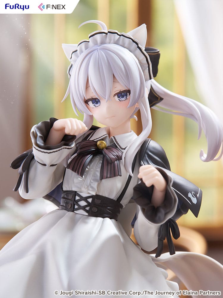Wandering Witch: The Journey of Elaina F:NEX PVC Statue 1/7 Elaina Maid costume with cat ears Ver. 24 cm   4582655078956
