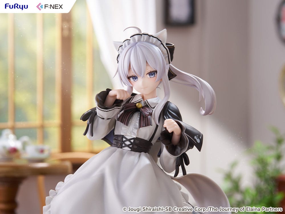 Wandering Witch: The Journey of Elaina F:NEX PVC Statue 1/7 Elaina Maid costume with cat ears Ver. 24 cm   4582655078956
