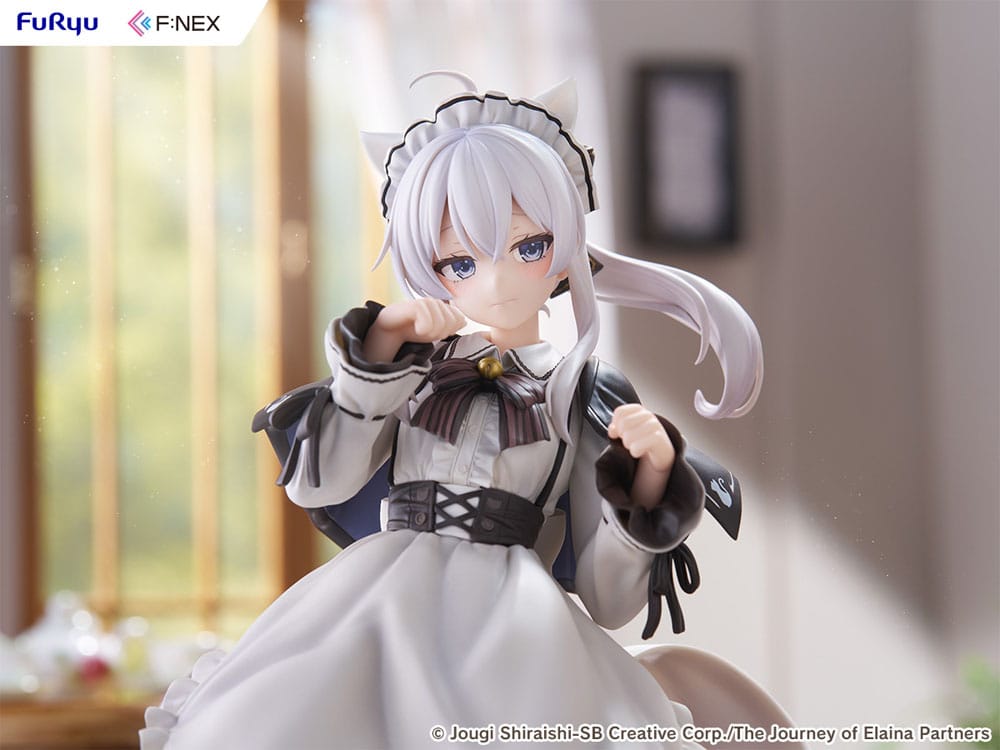 Wandering Witch: The Journey of Elaina F:NEX PVC Statue 1/7 Elaina Maid costume with cat ears Ver. 24 cm   4582655078956