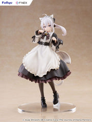 Wandering Witch: The Journey of Elaina F:NEX PVC Statue 1/7 Elaina Maid costume with cat ears Ver. 24 cm   4582655078956