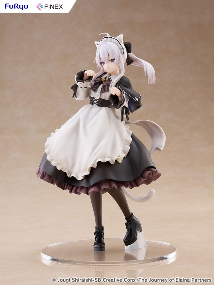 Wandering Witch: The Journey of Elaina F:NEX PVC Statue 1/7 Elaina Maid costume with cat ears Ver. 24 cm   4582655078956