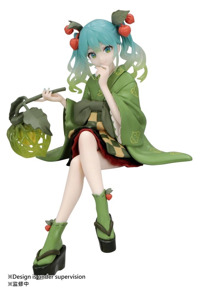 Hatsune Miku Noodle Stopper PVC Figure Flower Fairy Winter Cherry Green Color Ver. 15 cm 4573646295704