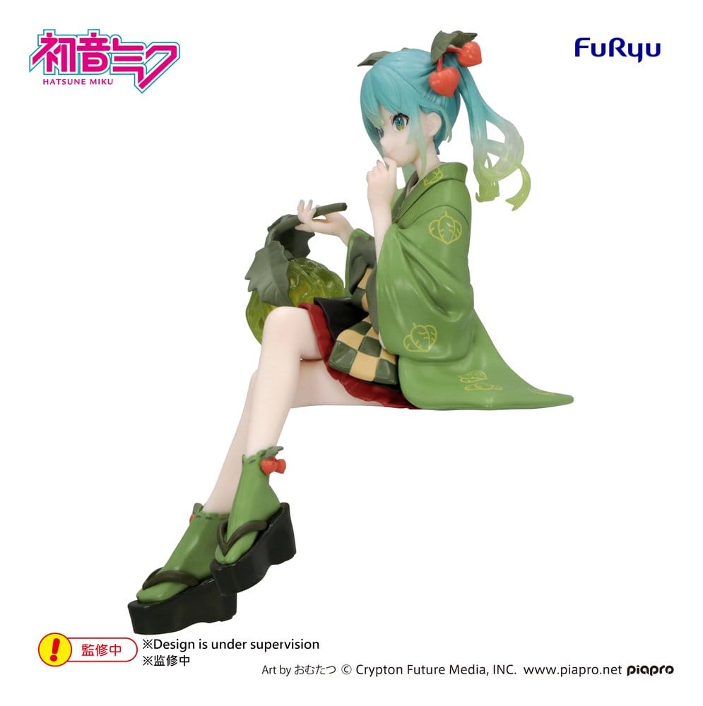 Hatsune Miku Noodle Stopper PVC Figure Flower Fairy Winter Cherry Green Color Ver. 15 cm 4573646295704