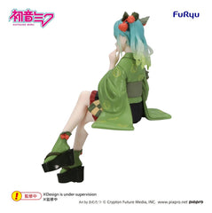 Hatsune Miku Noodle Stopper PVC Figure Flower Fairy Winter Cherry Green Color Ver. 15 cm 4573646295704