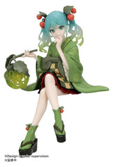 Hatsune Miku Noodle Stopper PVC Figure Flower Fairy Winter Cherry Green Color Ver. 15 cm 4573646295704