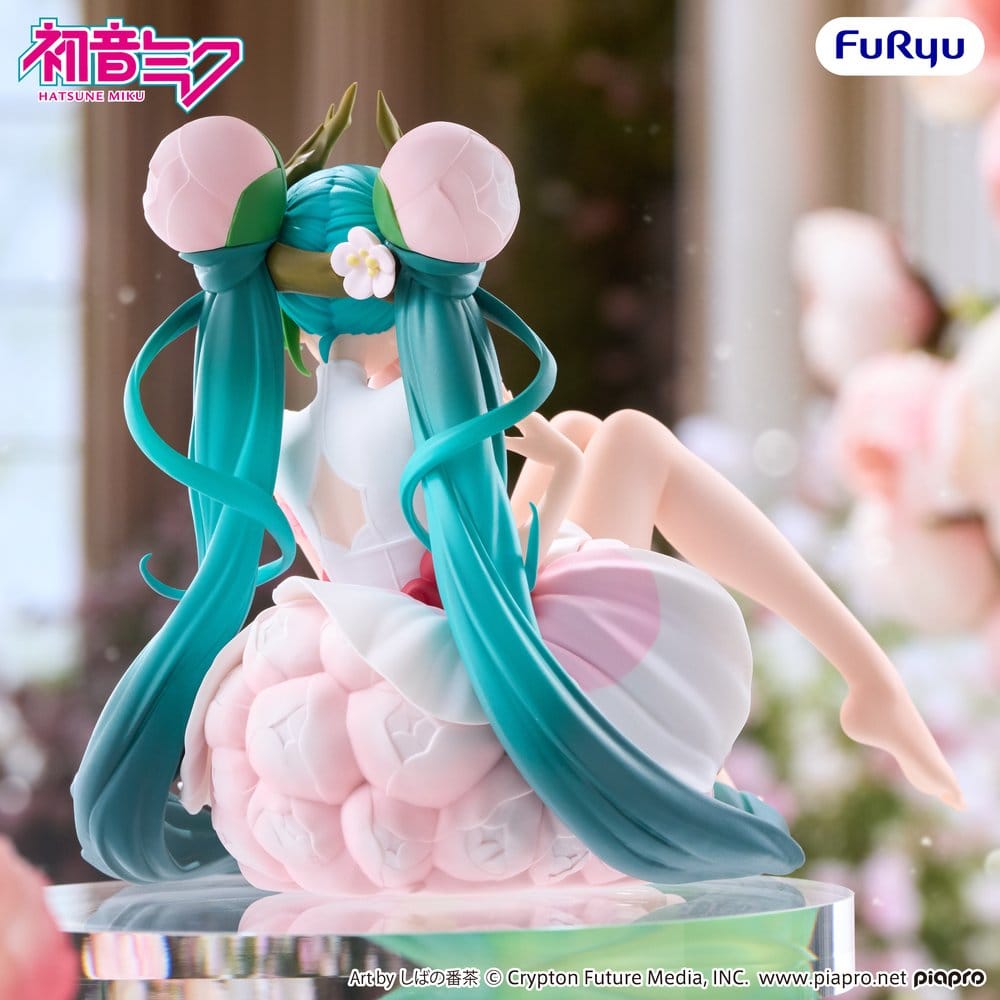 Hatsune Miku Noodle Stopper PVC Figure Flower Fairy White Plum Blossom 13 cm 4573646296855