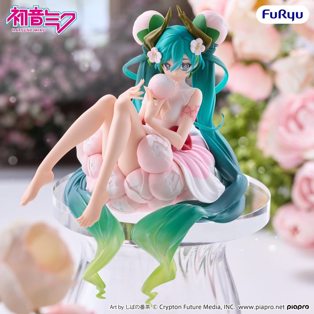 Hatsune Miku Noodle Stopper PVC Figure Flower Fairy White Plum Blossom 13 cm 4573646296855