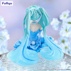 Hatsune Miku Noodle Stopper PVC Statue Flower Fairy Nemophila Pail Blue Color Ver. 15 cm 4582782366797