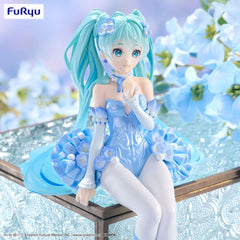 Hatsune Miku Noodle Stopper PVC Statue Flower Fairy Nemophila Pail Blue Color Ver. 15 cm 4582782366797