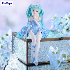 Hatsune Miku Noodle Stopper PVC Statue Flower Fairy Nemophila Pail Blue Color Ver. 15 cm 4582782366797