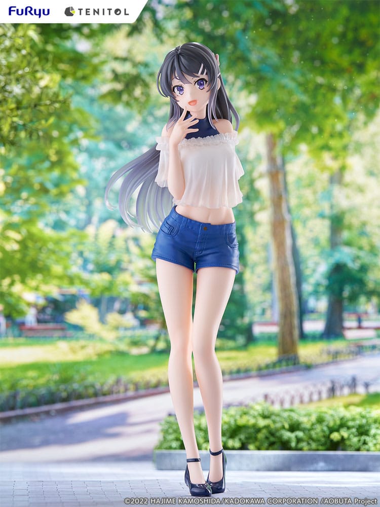 Rascal Does Not Dream of Bunny Girl Senpai Tenitol PVC Statue Mai Sakurajima 31 cm 4580736407091
