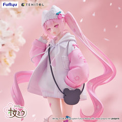 Hatsune Miku Tenitol PVC Statue Sakura Miku Cool style [petit] 19 cm  4580736407473