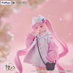 Hatsune Miku Tenitol PVC Statue Sakura Miku Cool style [petit] 19 cm  4580736407473