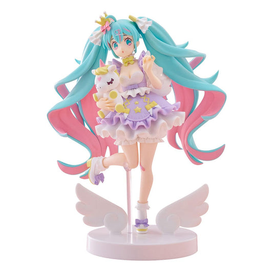 Hatsune Miku Tenitol PVC Statue Hatsune Miku Yumekawa Princess Lavender Ver. 21 cm 4580736407510