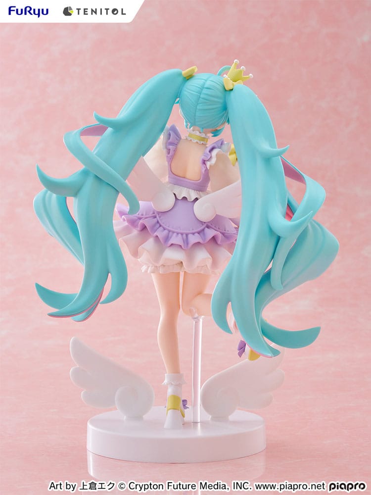 Hatsune Miku Tenitol PVC Statue Hatsune Miku Yumekawa Princess Lavender Ver. 21 cm 4580736407510