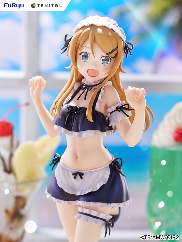 Ore no Imouto ga Konna ni Kawaii Wake ga Nai. Tenitol Tall PVC Statue Kousaka Kirino swimsuits maid Ver. 30 cm  4580736407565