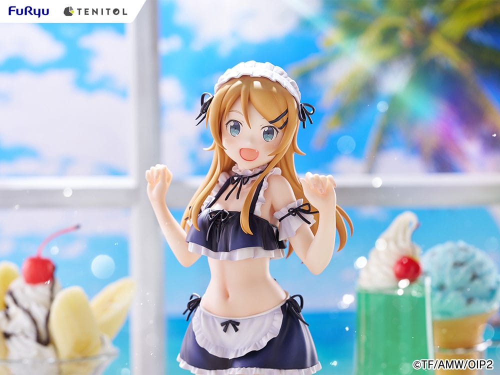 Ore no Imouto ga Konna ni Kawaii Wake ga Nai. Tenitol Tall PVC Statue Kousaka Kirino swimsuits maid Ver. 30 cm  4580736407565