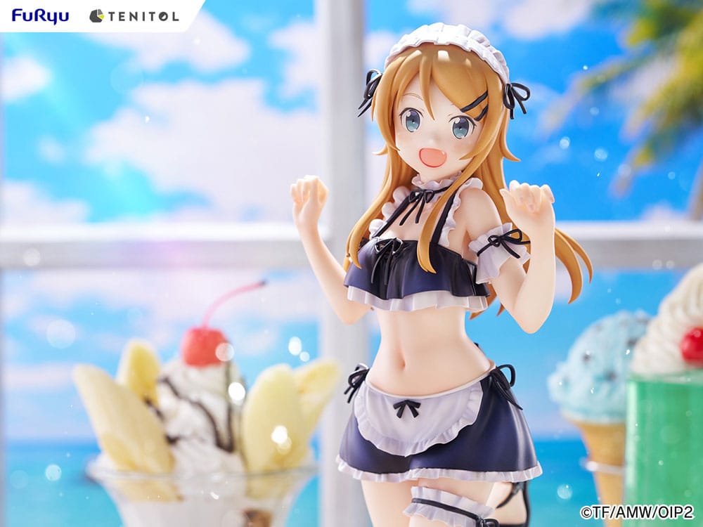 Ore no Imouto ga Konna ni Kawaii Wake ga Nai. Tenitol Tall PVC Statue Kousaka Kirino swimsuits maid Ver. 30 cm  4580736407565