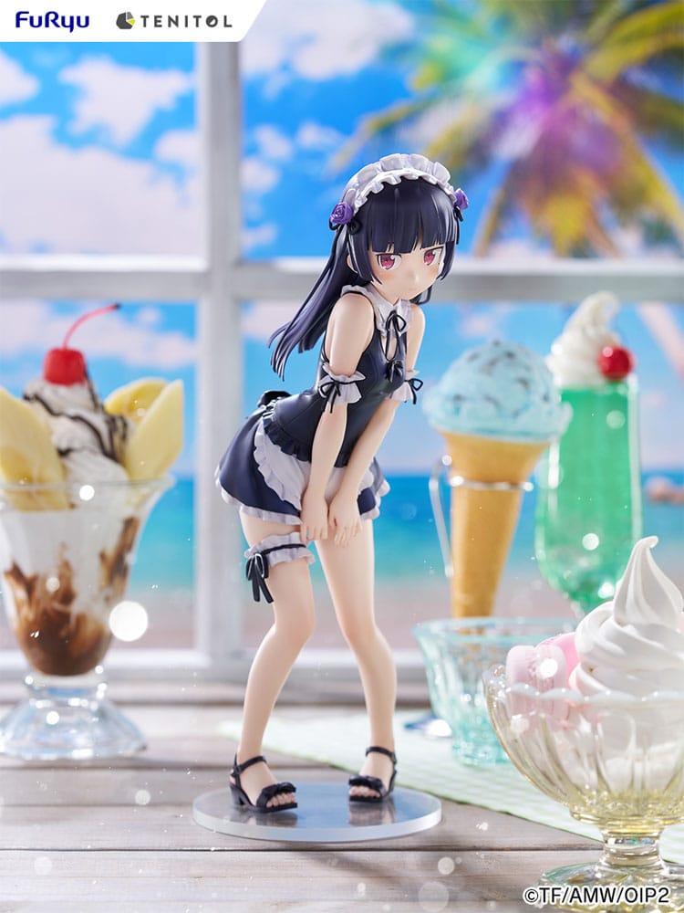 Ore no Imouto ga Konna ni Kawaii Wake ga Nai. Tenitol Tall PVC Statue Kuroneko swimsuits maid Ver. 27 cm  4580736407572