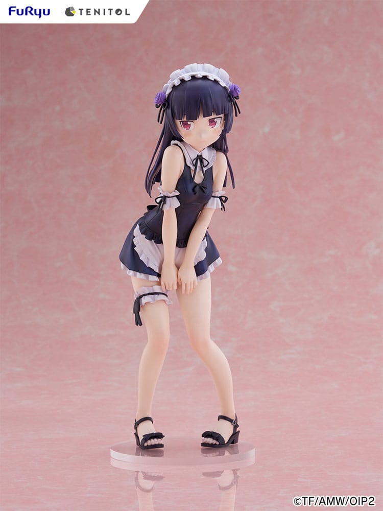 Ore no Imouto ga Konna ni Kawaii Wake ga Nai. Tenitol Tall PVC Statue Kuroneko swimsuits maid Ver. 27 cm  4580736407572