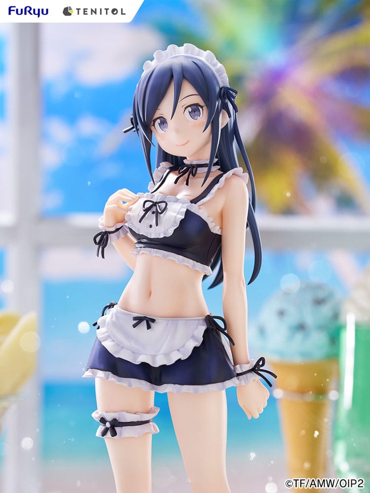 Ore no Imouto ga Konna ni Kawaii Wake ga Nai. Tenitol Tall PVC Statue Aragaki Ayase swimsuits maid Ver. 30 cm  4580736407589