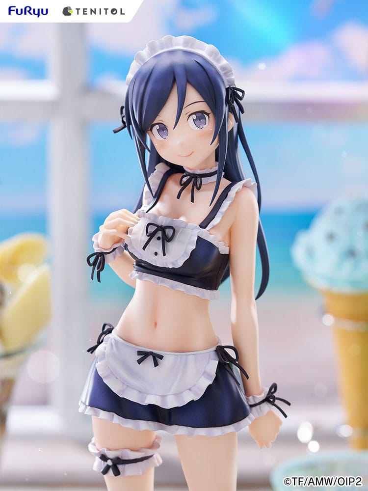 Ore no Imouto ga Konna ni Kawaii Wake ga Nai. Tenitol Tall PVC Statue Aragaki Ayase swimsuits maid Ver. 30 cm  4580736407589