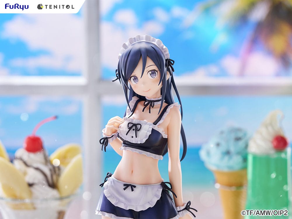 Ore no Imouto ga Konna ni Kawaii Wake ga Nai. Tenitol Tall PVC Statue Aragaki Ayase swimsuits maid Ver. 30 cm  4580736407589