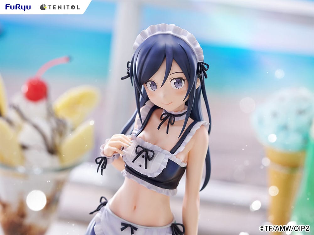 Ore no Imouto ga Konna ni Kawaii Wake ga Nai. Tenitol Tall PVC Statue Aragaki Ayase swimsuits maid Ver. 30 cm  4580736407589