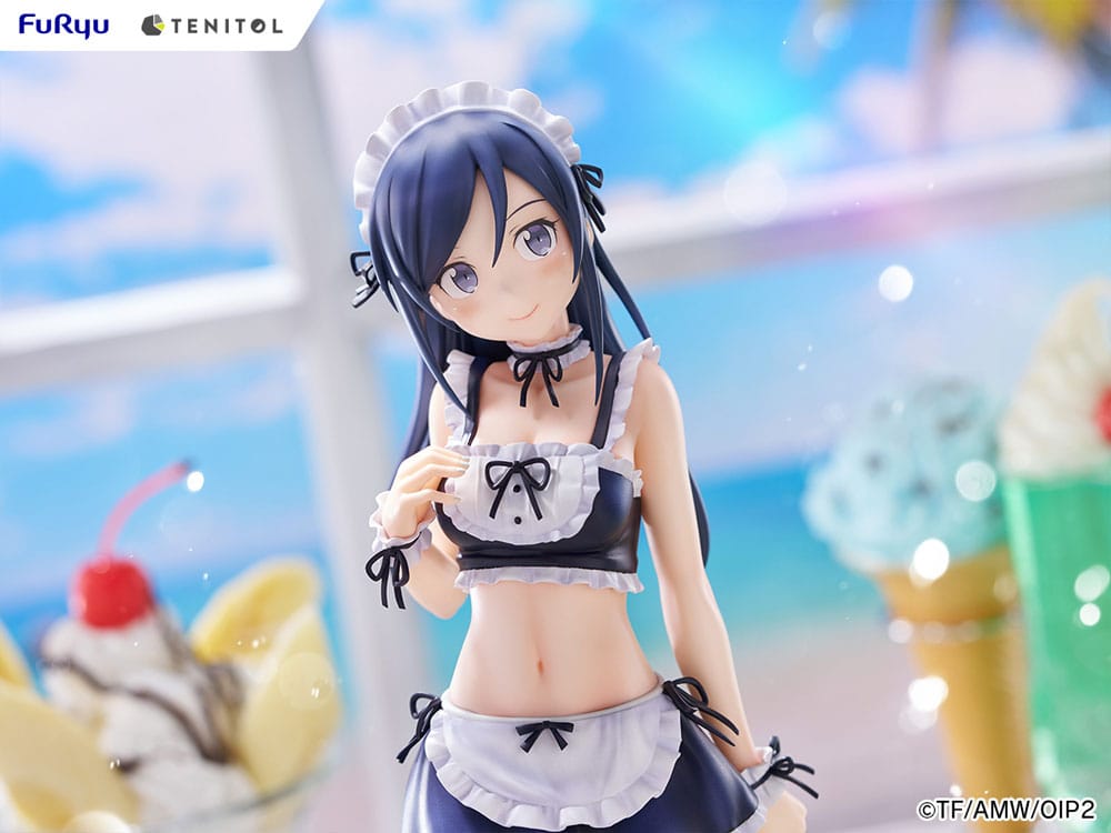 Ore no Imouto ga Konna ni Kawaii Wake ga Nai. Tenitol Tall PVC Statue Aragaki Ayase swimsuits maid Ver. 30 cm  4580736407589