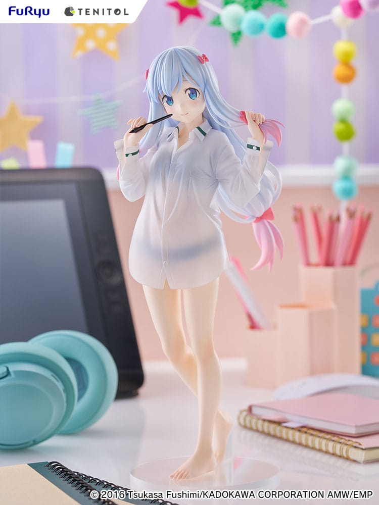 Eromanga Sensei Tenitol Tall PVC Statue Sagiri Izumi Shirts Ver. 30 cm  4580736407602