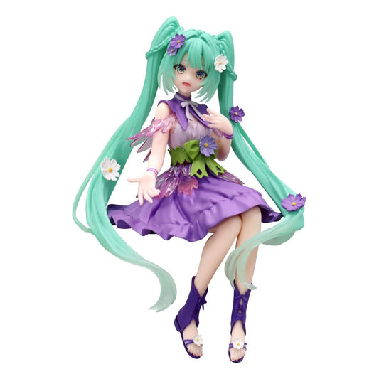 Hatsune Miku Noodle Stopper PVC Statue Flower Fairy Cosmos Purple Color Ver. 14 cm 4571623503460