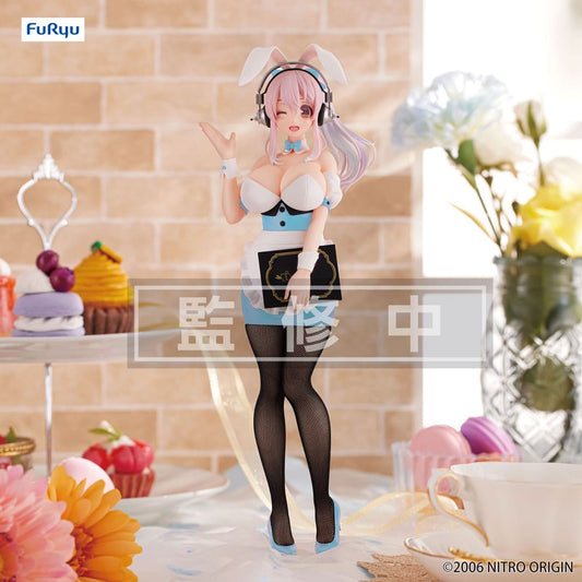 Super Sonico BiCute Bunnies PVC Statue Waitress Light Blue Color Ver. 28 cm 4571623503576