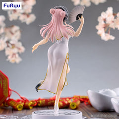 Super Sonico Trio-Try-iT PVC Statue White China Dress Ver. 21 cm 4571623506737