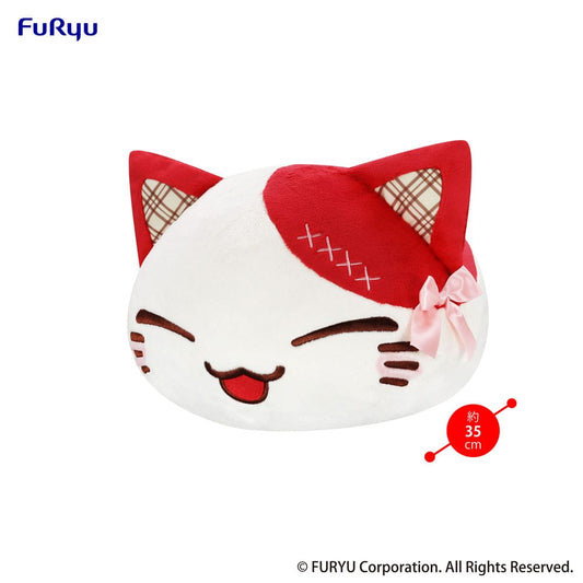 Nemuneko Cat Sweet Big Plush Figure Red 35 cm 4571623507826