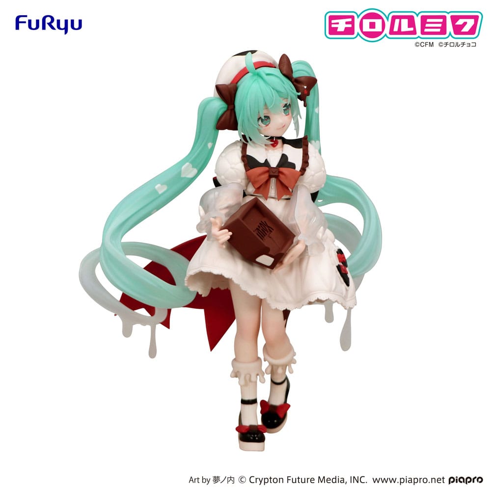 Hatsune Miku x Tirol Choco Trio-Try-iT PVC Statue Hatsune Miku Milk Ver. 18 cm   4571623508458