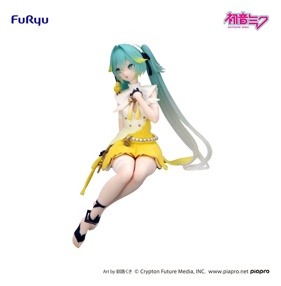 Hatsune Miku Noodle Stopper PVC Statue Canary Bird heo exclusive 14 cm 4571623508922