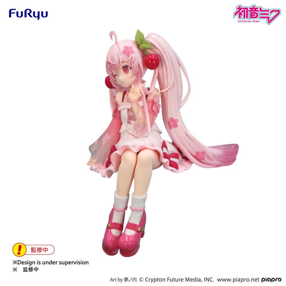 Hatsune Miku Noodle Stopper PVC Statue Sakura Miku 2025 Wink Ver. 14 cm 4571623510741