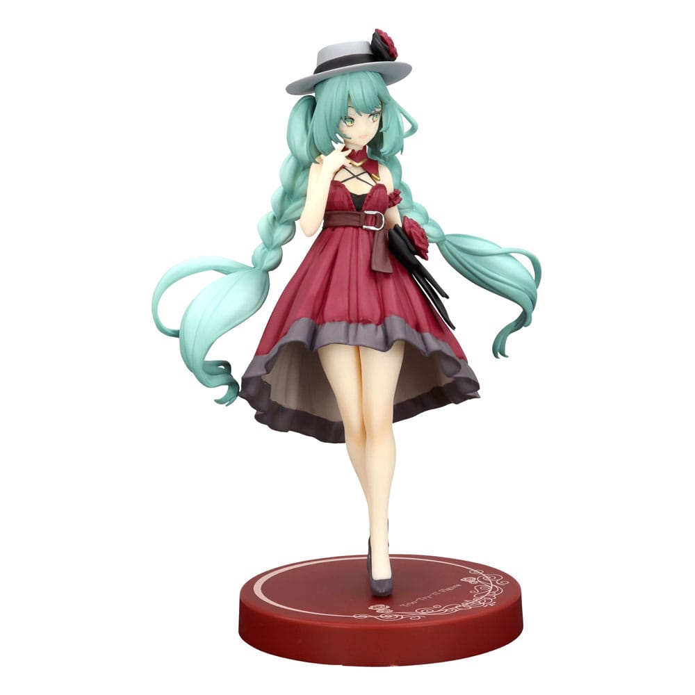 Hatsune Miku Trio-Try-iT PVC Statue Hatsune Miku Outing Dress Red Color Ver. 19 cm 4571623510758