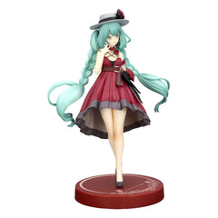 Hatsune Miku Trio-Try-iT PVC Statue Hatsune Miku Outing Dress Red Color Ver. 19 cm 4571623510758