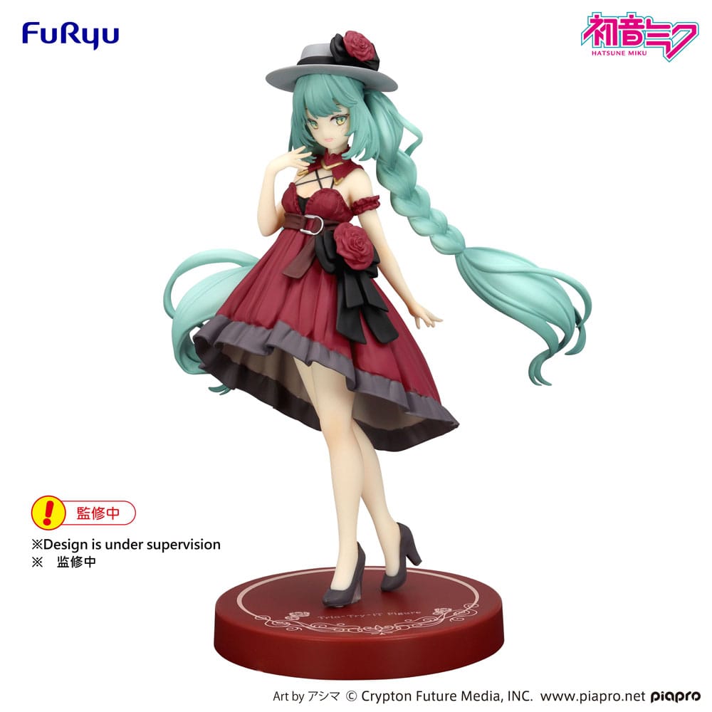 Hatsune Miku Trio-Try-iT PVC Statue Hatsune Miku Outing Dress Red Color Ver. 19 cm 4571623510758